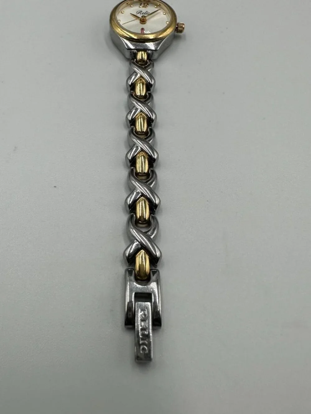 3/$30 Relic Breast Cancer Awareness Watch Women Silver Gold Two Tone 6